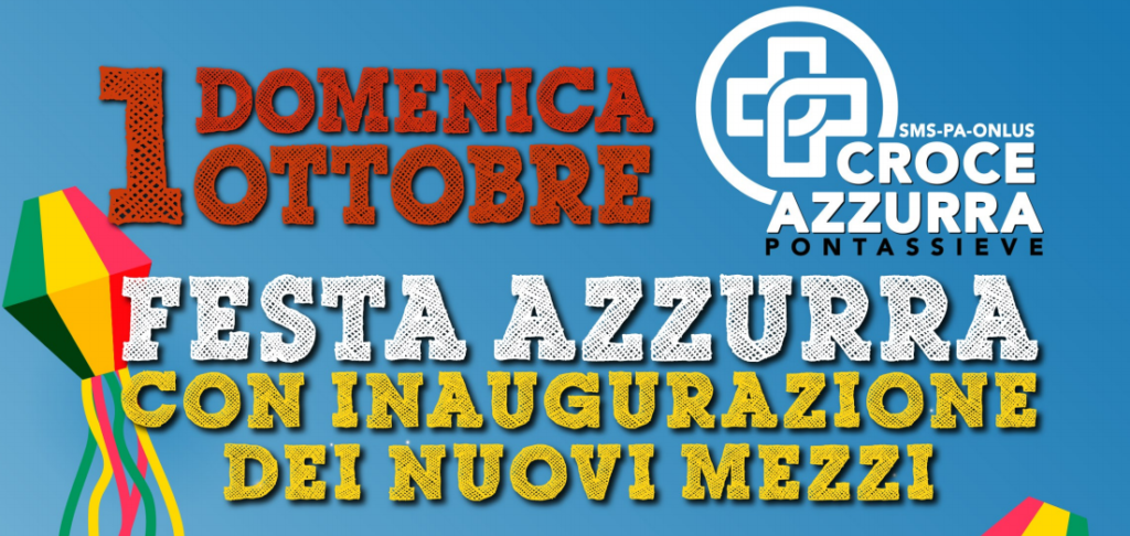 Croce Azzurra Pontassieve: domenica l’inaugurazione di 3 nuovi mezzi