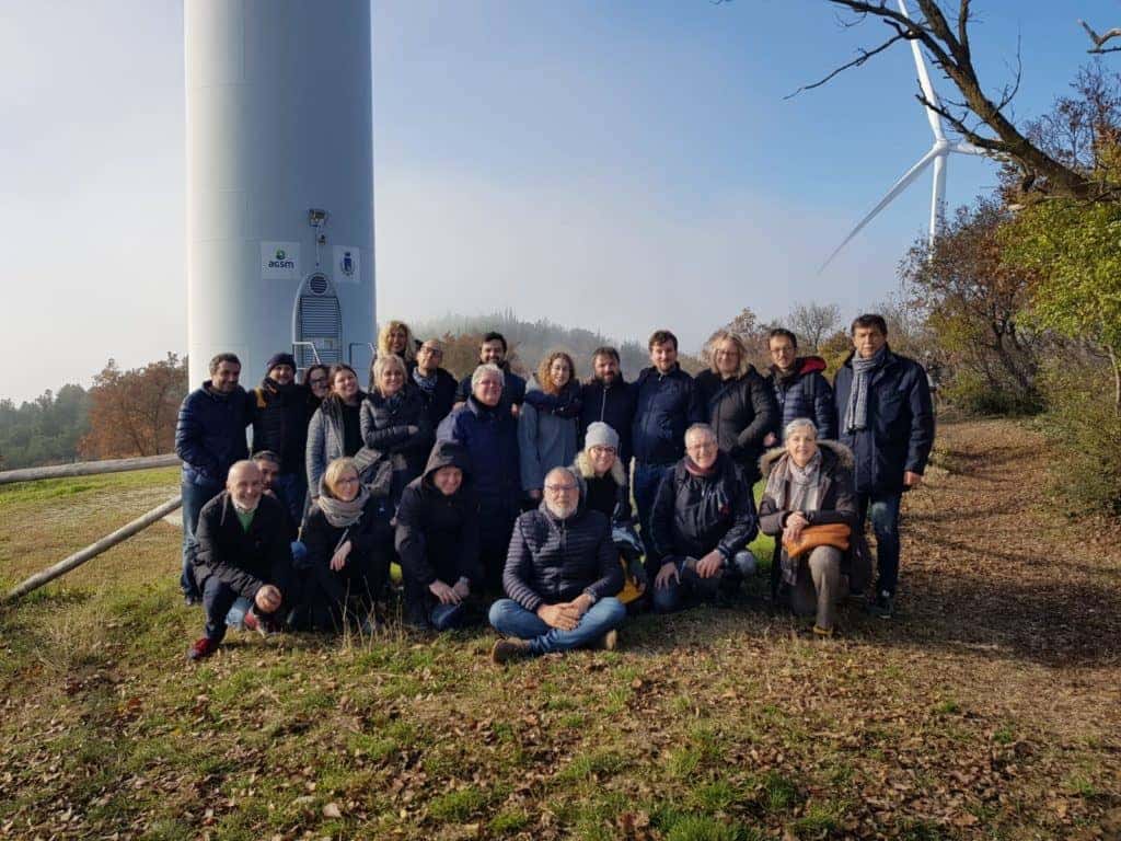 Cittadini e istituzioni di Dicomano e Vicchio in visita al parco eolico di Rivoli Veronese