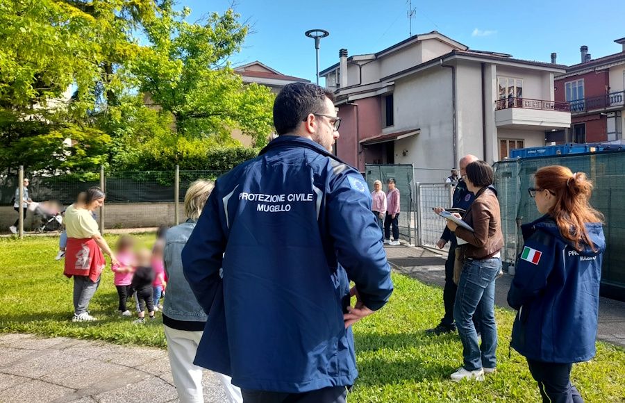 Protezione civile, esercitazioni ai nidi d’infanzia del Mugello