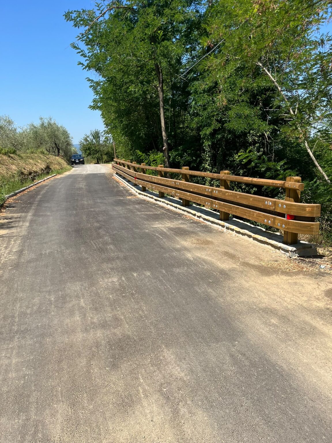 Reggello, conclusi i lavori di messa in sicurezza della strada comunale Canova–Monterupini