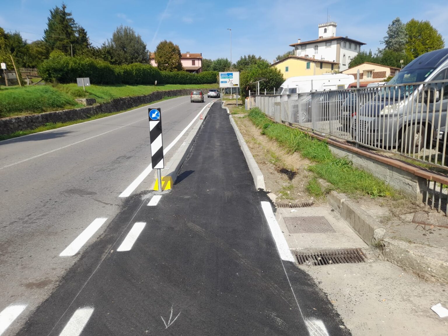 Figline e Incisa, via Fiorentina: conclusi nei tempi previsti i lavori per il nuovo camminamento pedonale ai Lagaccioni